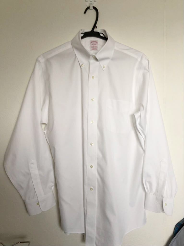 人気SALE，新作 ブルックスブラザーズ Brooks Brothers 定番 ボタンダウンシャツ 15-33 ノンアイロン 一度のみの(長袖シャツ)｜売買されたオークション情報、yahooの商品情報をアーカイブ公開 - オークファン 男性用