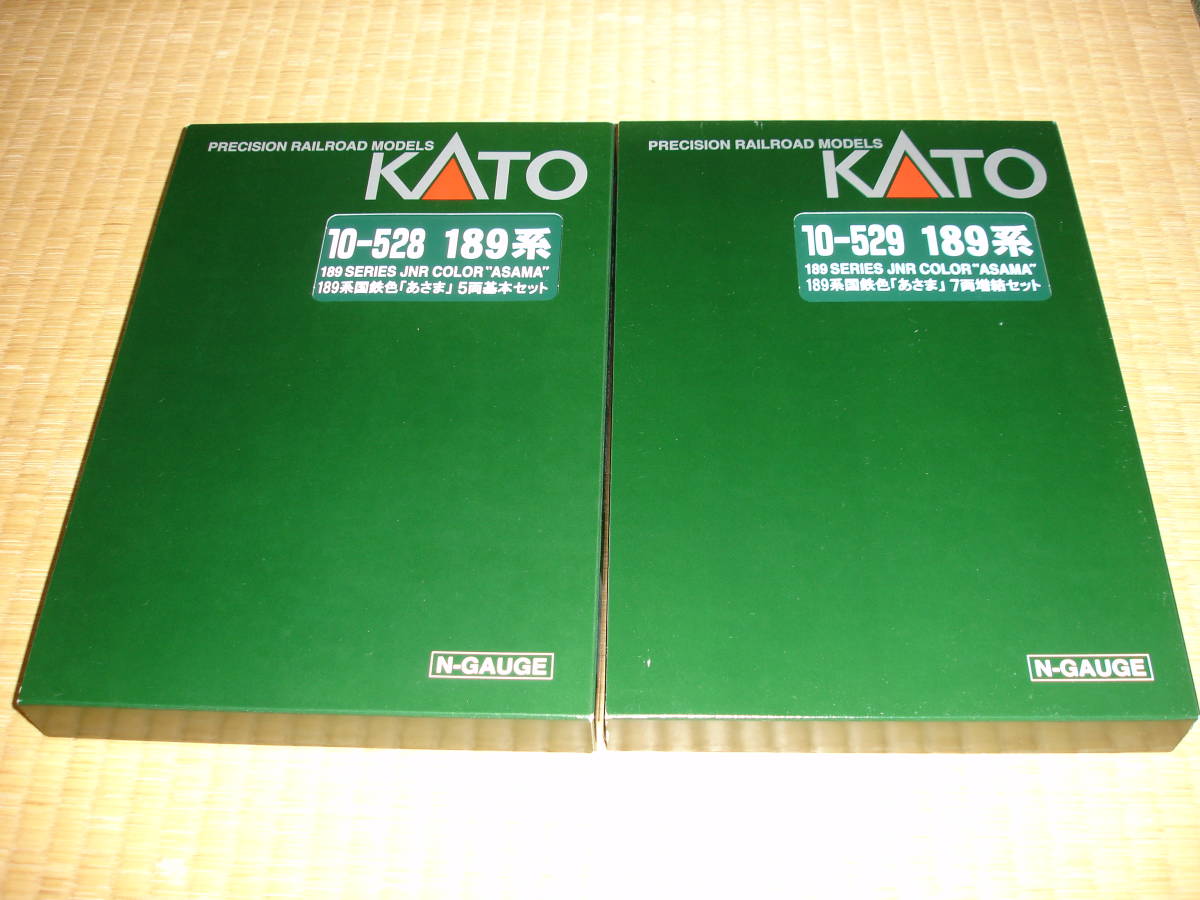  KATO Nゲージ 189系 国鉄色 あさま 基本 5両セット＋増結 7両セット 10-529 合計12両セット 管理番号22(特急形電車)｜売買されたオークション情報、yahooの商品情報をアーカイブ公開 - オークファン 特急形電車