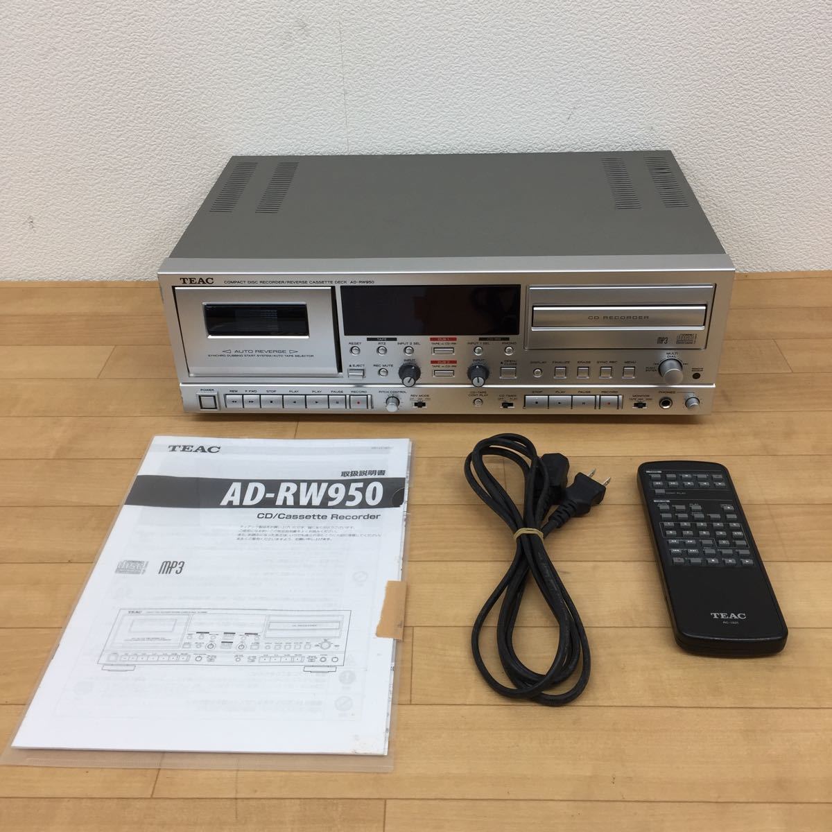 ○ TEAC AD-RW950 CDレコーダー カセットデッキ ○