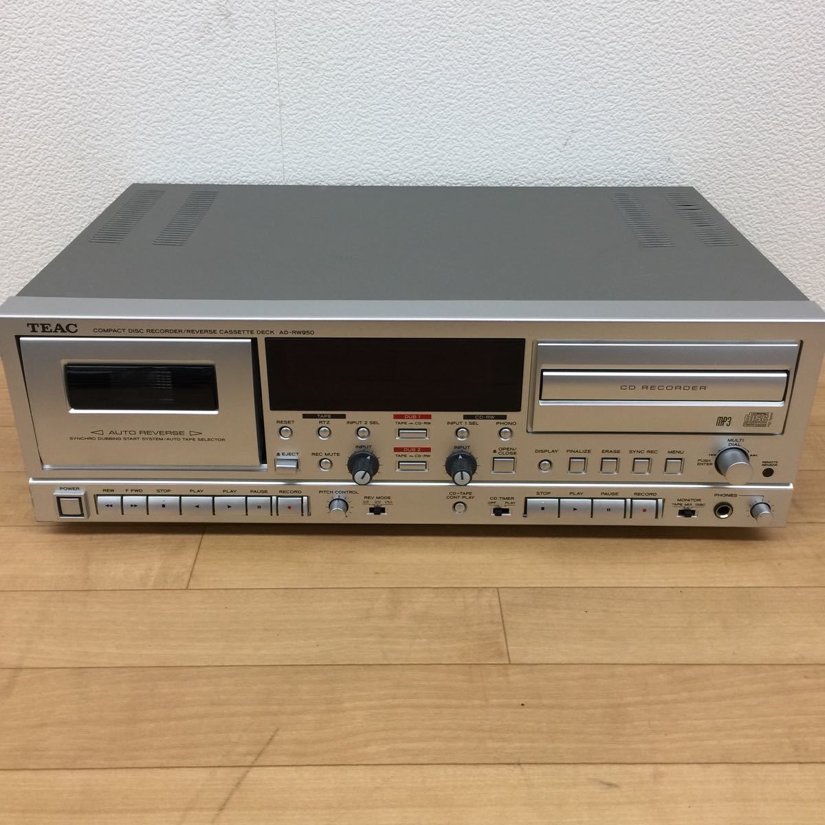 TEAC AD-RW950のご紹介です シルバー | - W-890R AD-RW950 TEACのCD 