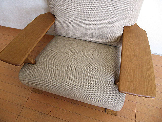 張替え未使用品かしわ木工シングルソファー KASHIWA／柏木工／ソファ