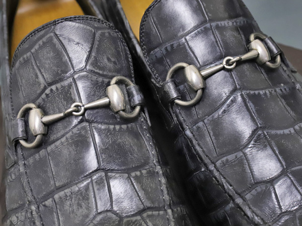 超美品 グッチ GUCCI 受注オーダーMTO 最高級アンティーククロコダイル