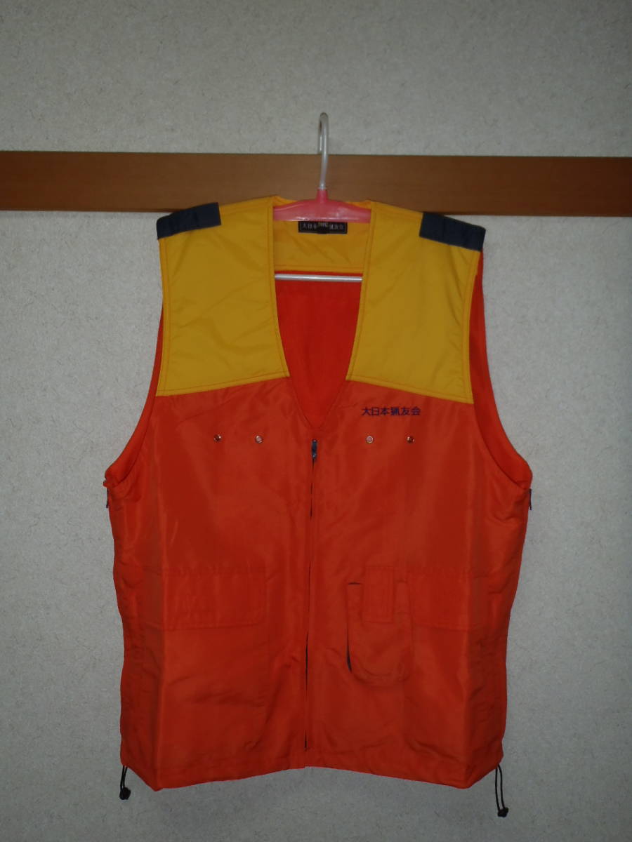 【狩猟】大日本猟友会　オレンジベスト_2