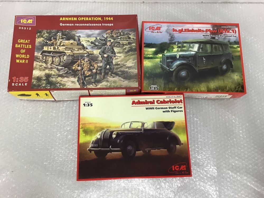 ICM 1/35 GREAT BATTLES OF WORLD WARⅡ，le.gl.Einheits-Pkw Kfz.1 等