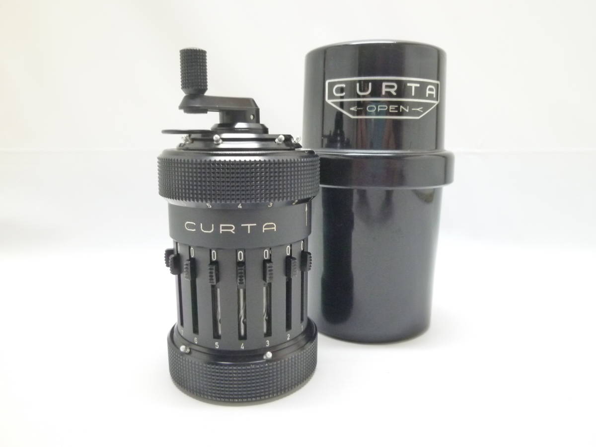 ☆CURTA クルタ計算機TypeⅡ 機械式計算機 ケース付／貴重＆状 