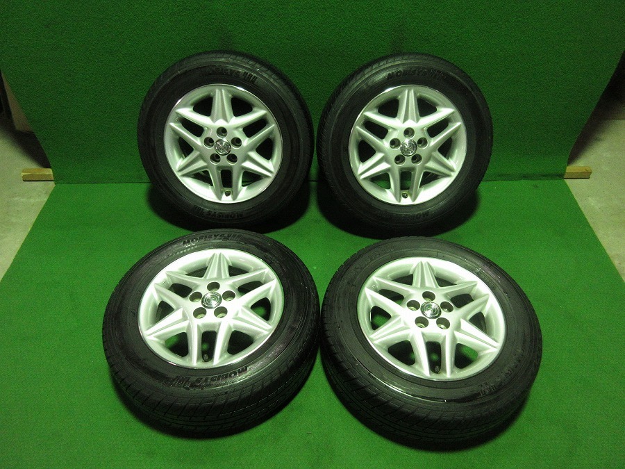 トヨタ 純正 アルミ 15インチ 15X6JJ +45 100/5穴 54㎜ 195/65R15 夏用/ノーマル 4本[オーパ/ウィッシュ/プリウス/シエンタ/ラクティス等