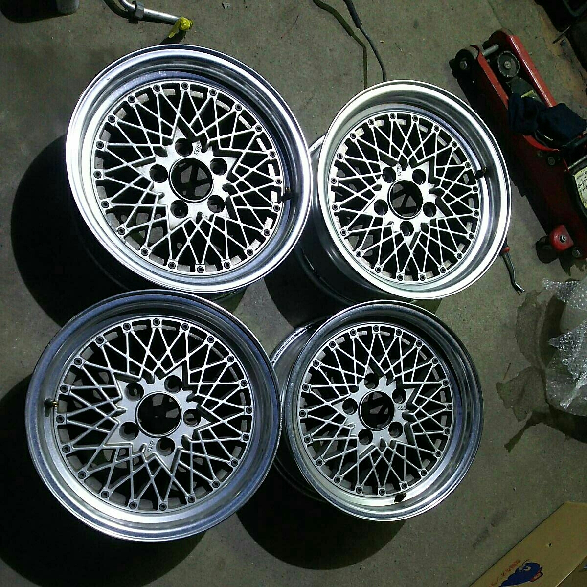 SSR メッシュ 15インチ 深リム ☆ 6.5j+1・Bタイプ・114.3 4本