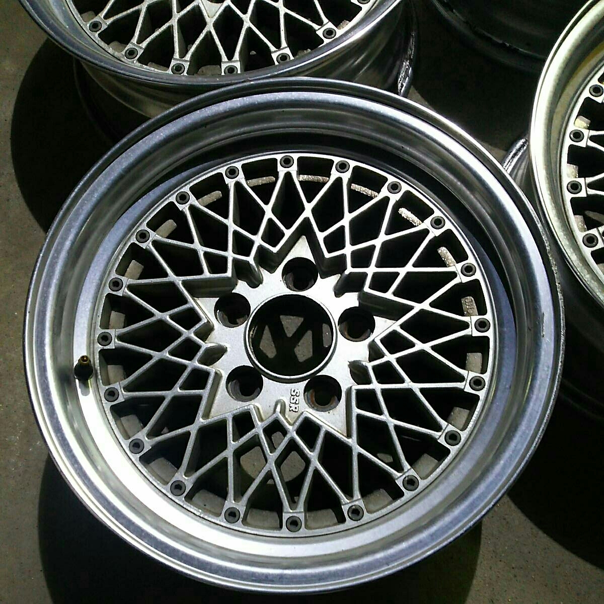 SSR メッシュ 15インチ 深リム ☆ 6.5j+1・Bタイプ・114.3 4本