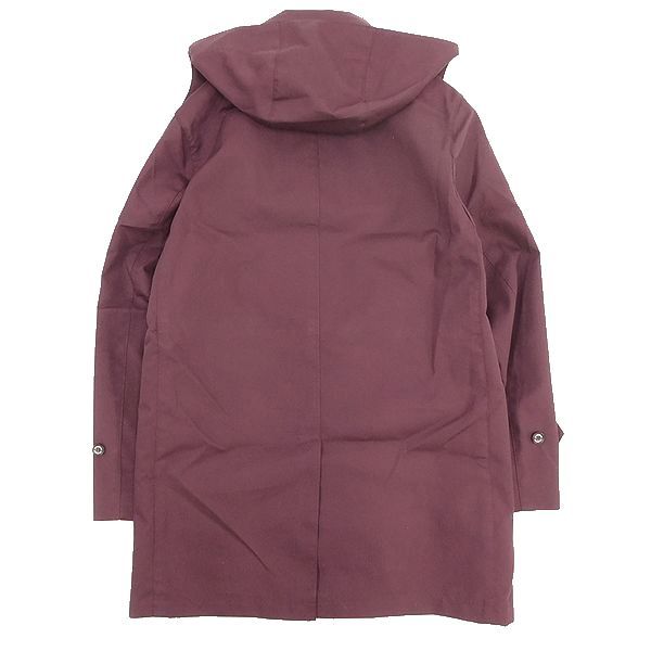 ■ハウスチェック 撥水 高機能 ウールライナー付き 新品 MACKINTOSH PHILOSOPHY マッキントッシュ 取外し可能フード コート 38 紫 1102_57