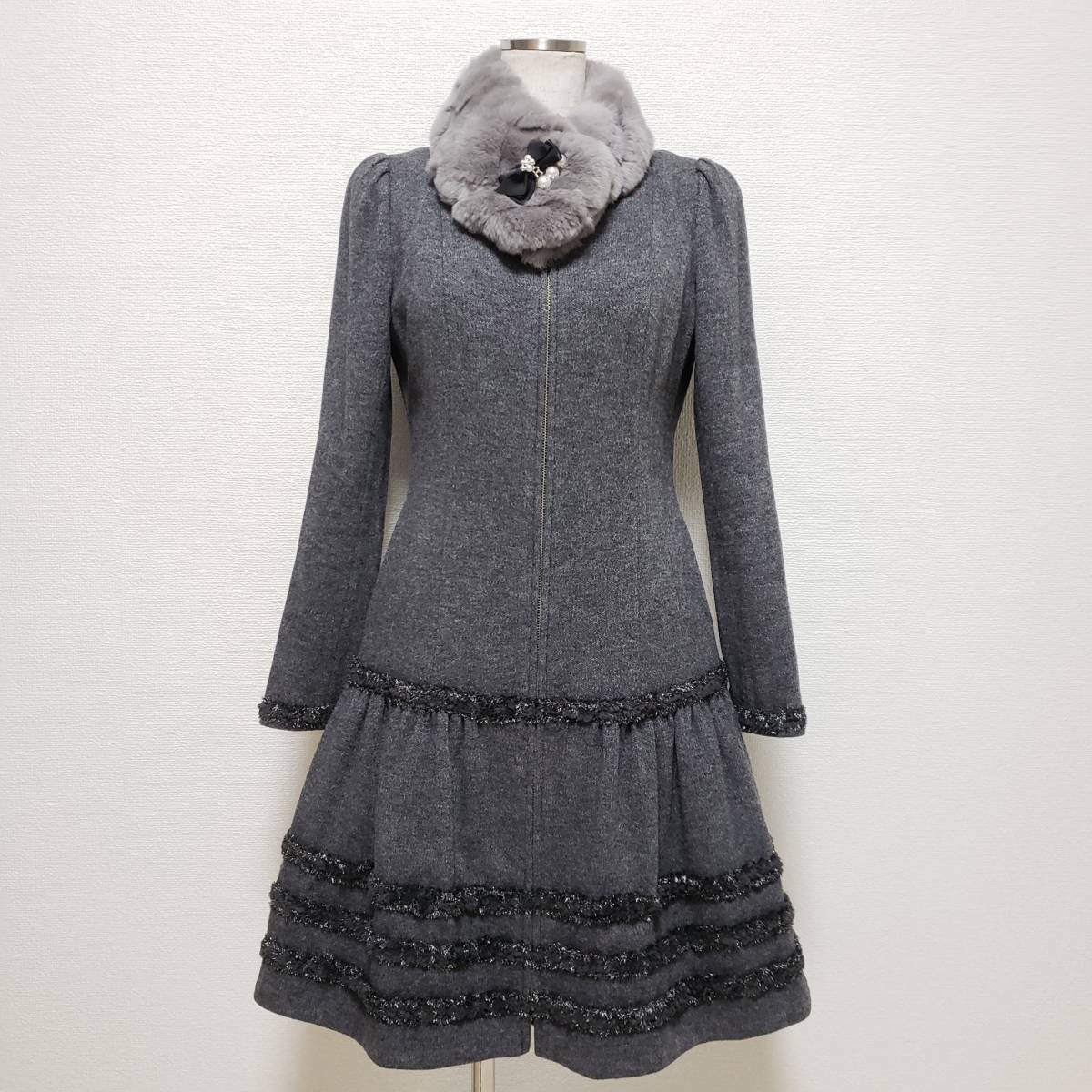 ☆Rene☆ルネ☆イタリー製カシミヤアンゴラコート☆36☆定価102，600