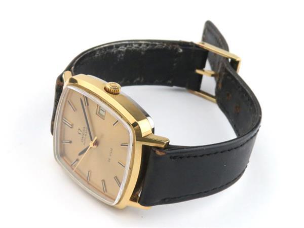 1円～ オメガ デビル 自動巻き SS ゴールド文字盤 腕時計 OMEGA 中古