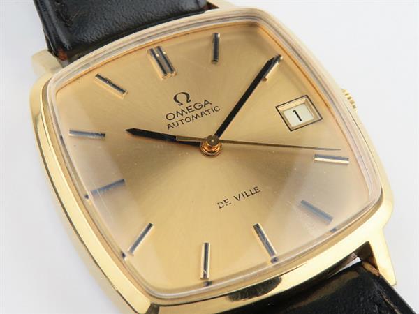 1円～ オメガ デビル 自動巻き SS ゴールド文字盤 腕時計 OMEGA 中古