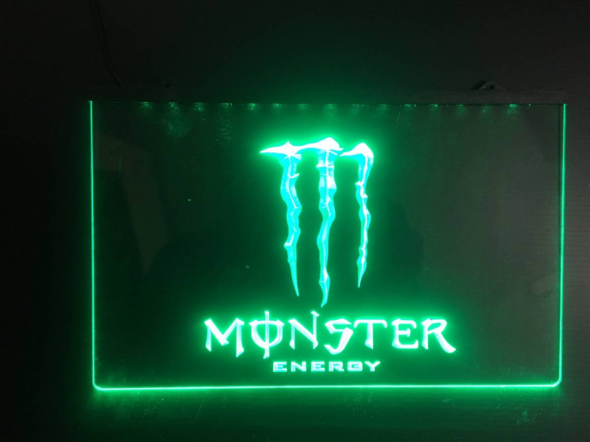 新品 LEDネオンサイン モンスターエナジー MONSTER ENERGY グリーン