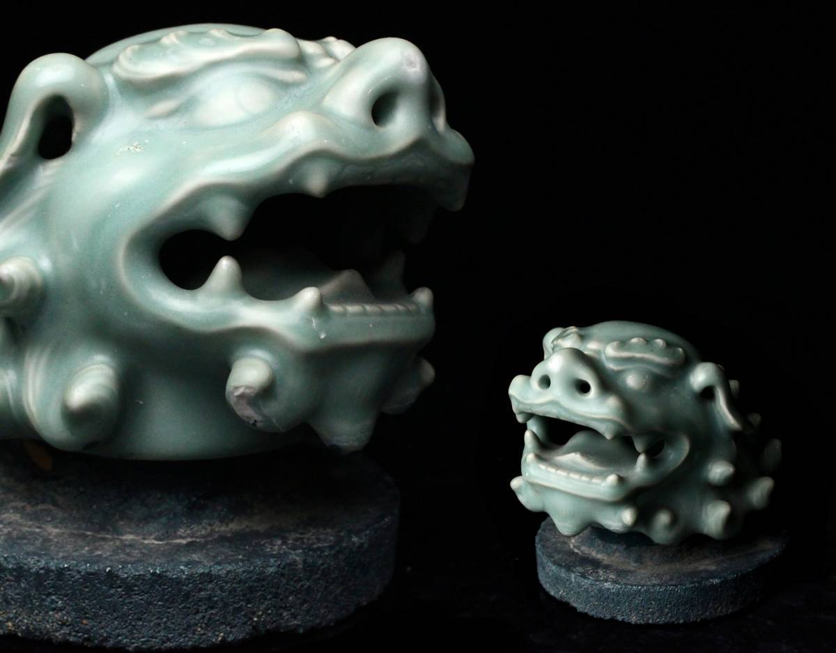 2026年最新Yahoo!オークション -青磁獅子香炉の中古品・新品 獅子の 