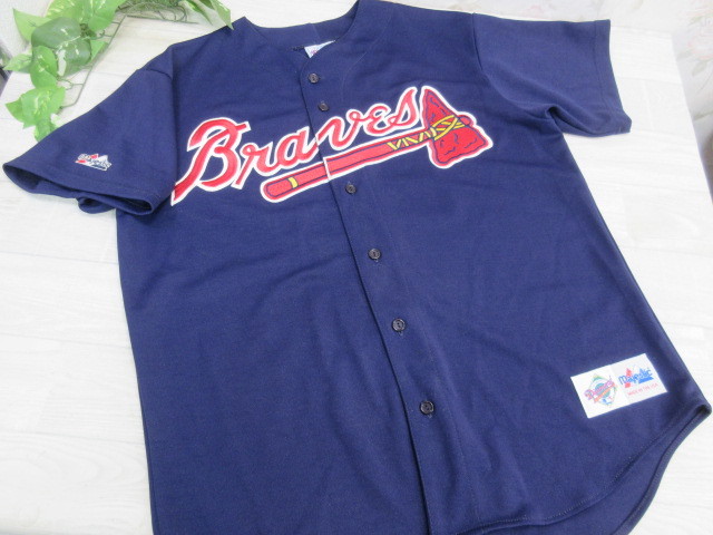 Majestic Atlanta Braves MLB Jersey Vintage Baseball Adult 00年代 