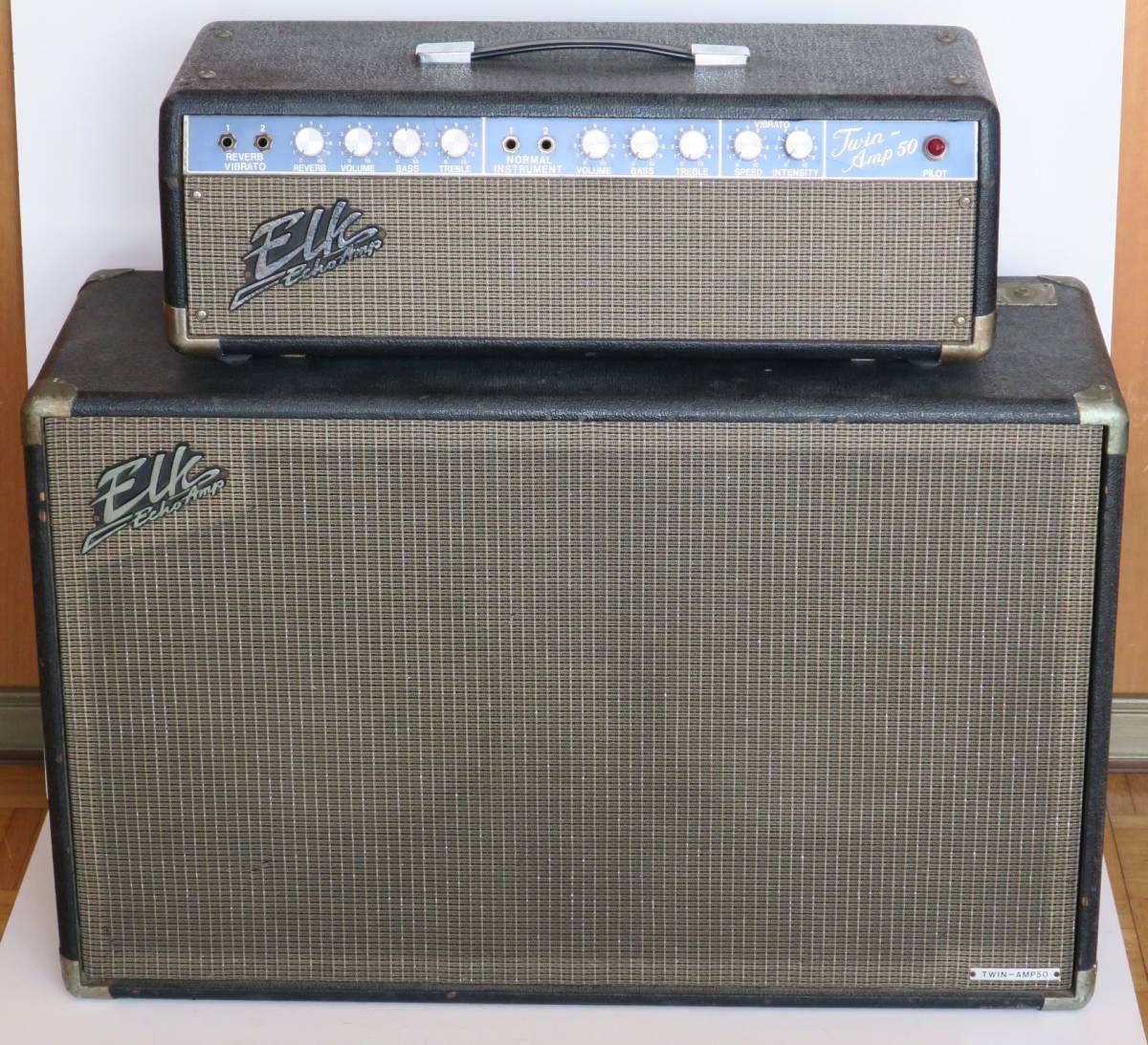  ELK EchoAmp Twin-Amp 50 ヴィンテージ品 ノイズあり現状品 8Y3052(その他)｜売買されたオークション情報、yahooの商品情報をアーカイブ公開 - オークファン ギターアンプ