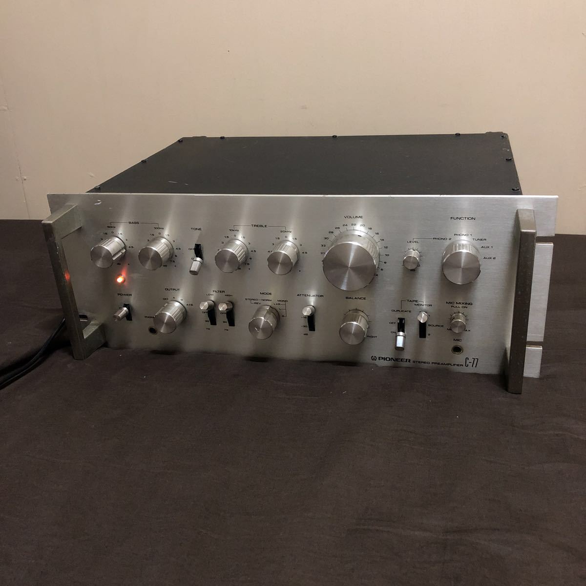 パイオニア プリアンプC-77 パイオニア C-77 PIONEER ステレオ