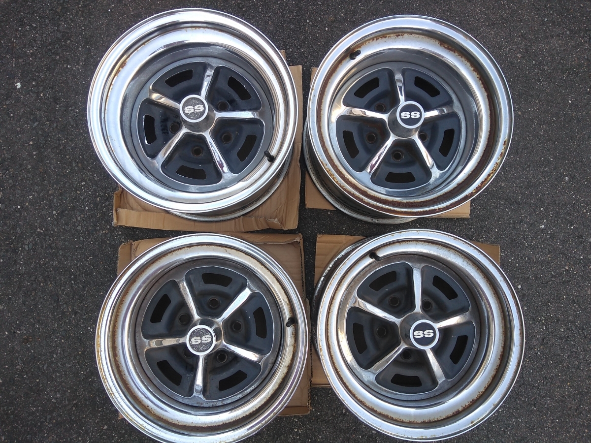 中古 スチールホイール MADE IN USA 120.65 5穴 15×7JJ 15×8JJ シボレー