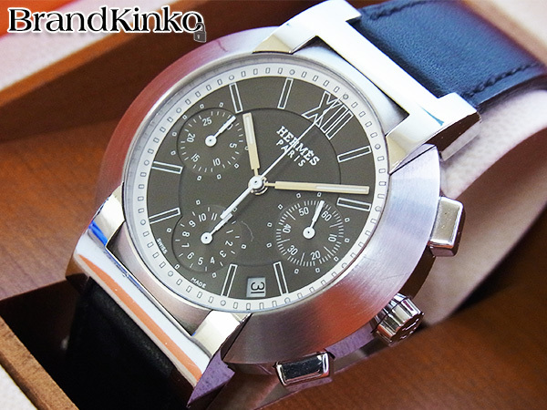 エルメス HERMES ノマード クロノグラフ メンズ NO1.910 □F オート 