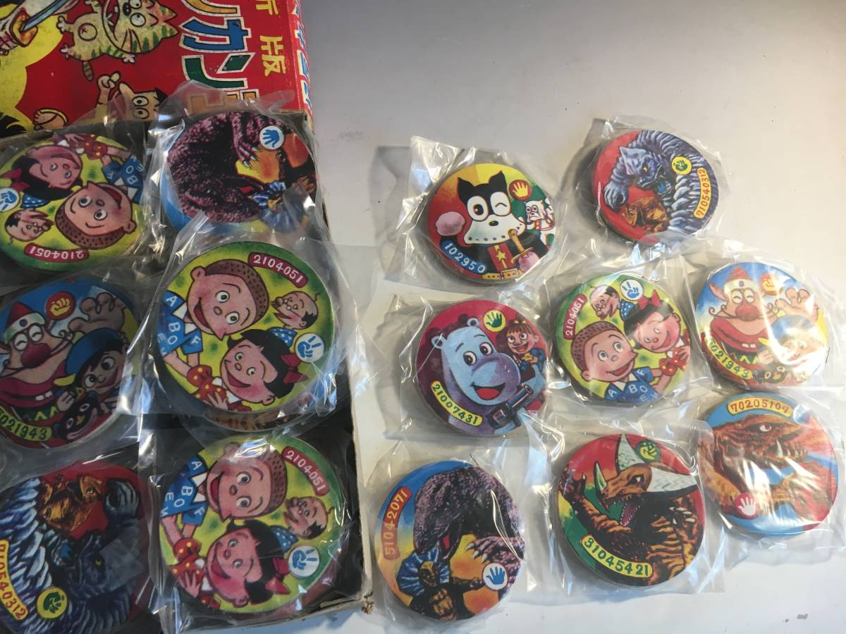 カンカン丸面子240枚箱入り＊駄玩具＊昭和レトロ＊のらくろ＊サザエ