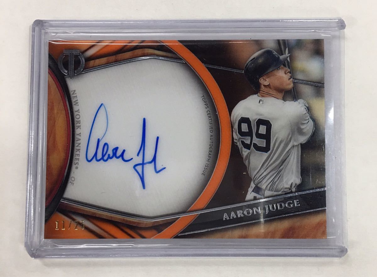 ☆ 2018 Topps Tribute MLB Aaron Judge Yankees 11/25枚限定 Auto 