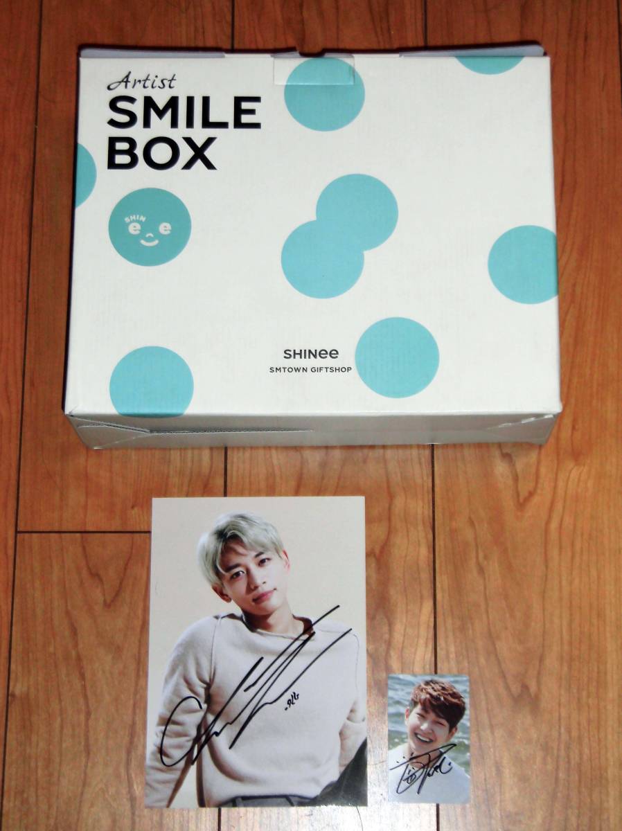 ミノ，オニュ(SHINee)◇SM公式ストア・限定SMILE BOX◇直筆サイン