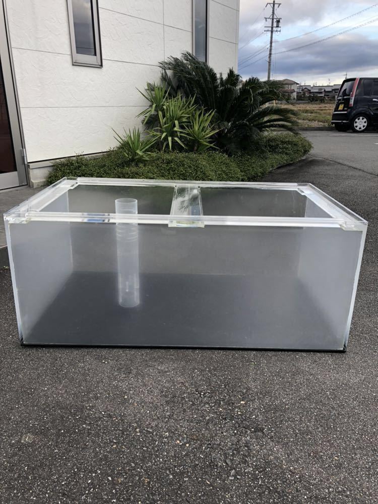  1200&times;700&times;500アクリルオーバーフロー １年のみ使用(120cm～)｜売買されたオークション情報、yahooの商品情報をアーカイブ公開 - オークファン 120cm～