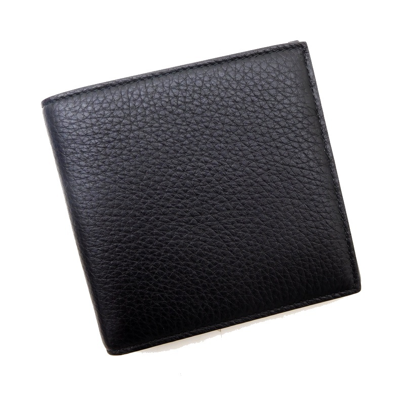 【三越伊勢丹購入品 定価3.5万 BURLINGTON 極上レザー ディアスキン イタリア製】SMYTHSON スマイソン 二つ折り財布 ウォレット / y1130_15