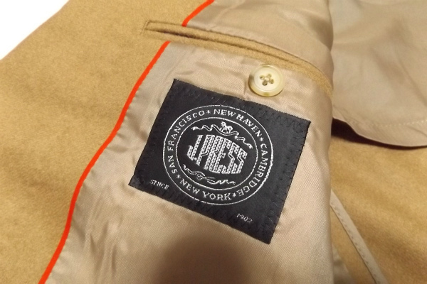 z6964：J.PRESS（ジェイプレス）金ボタンブレザージャケット/キャメル