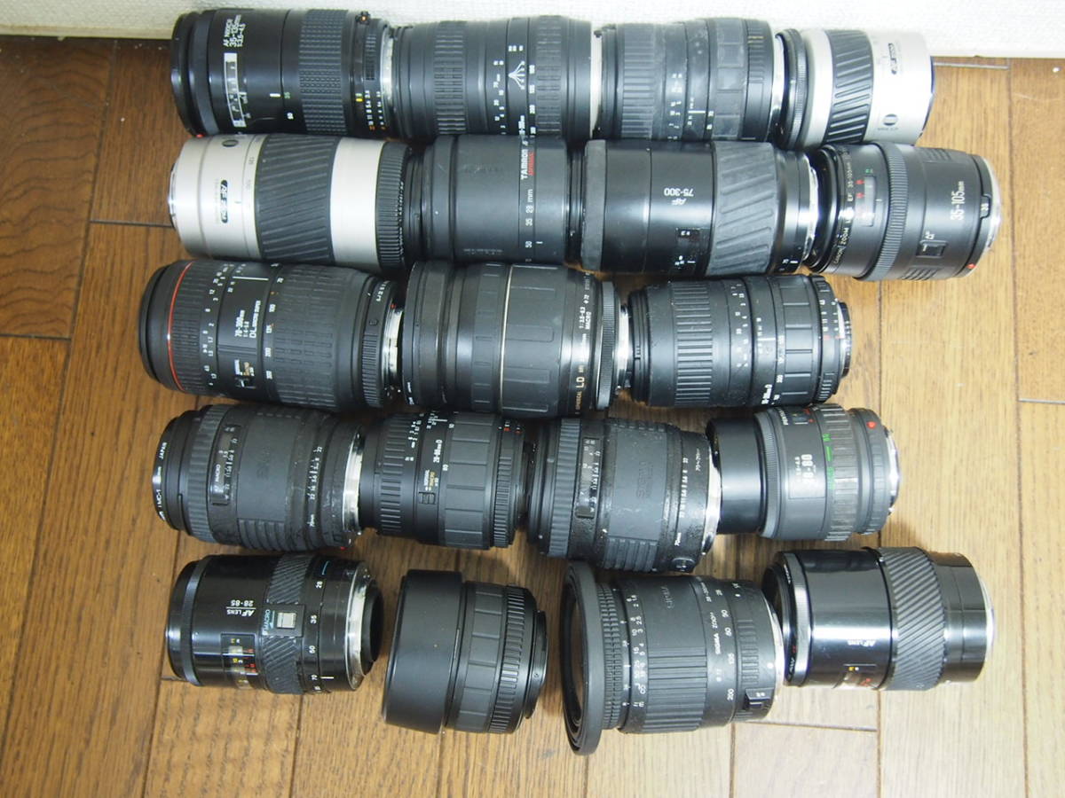 A） ジャンク AFレンズ 多数まとめて ジャンク AF Nikkor ジャンク 