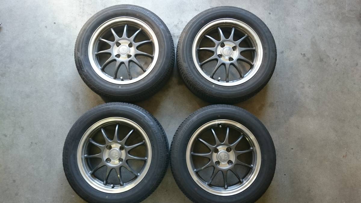 超軽量 ENKEIホイール付き 185/60R15 BSエコピア ポルテ シエンタ