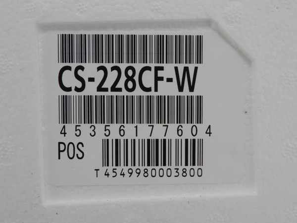 未使用 Panasonic パナソニック CS-228CF ルームエアコン 6畳 家電 