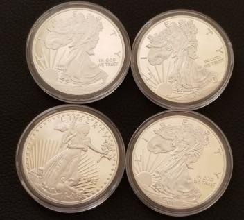 コイン メダル アメリカ イーグル 1oz 4枚 ウォーキング リバティ