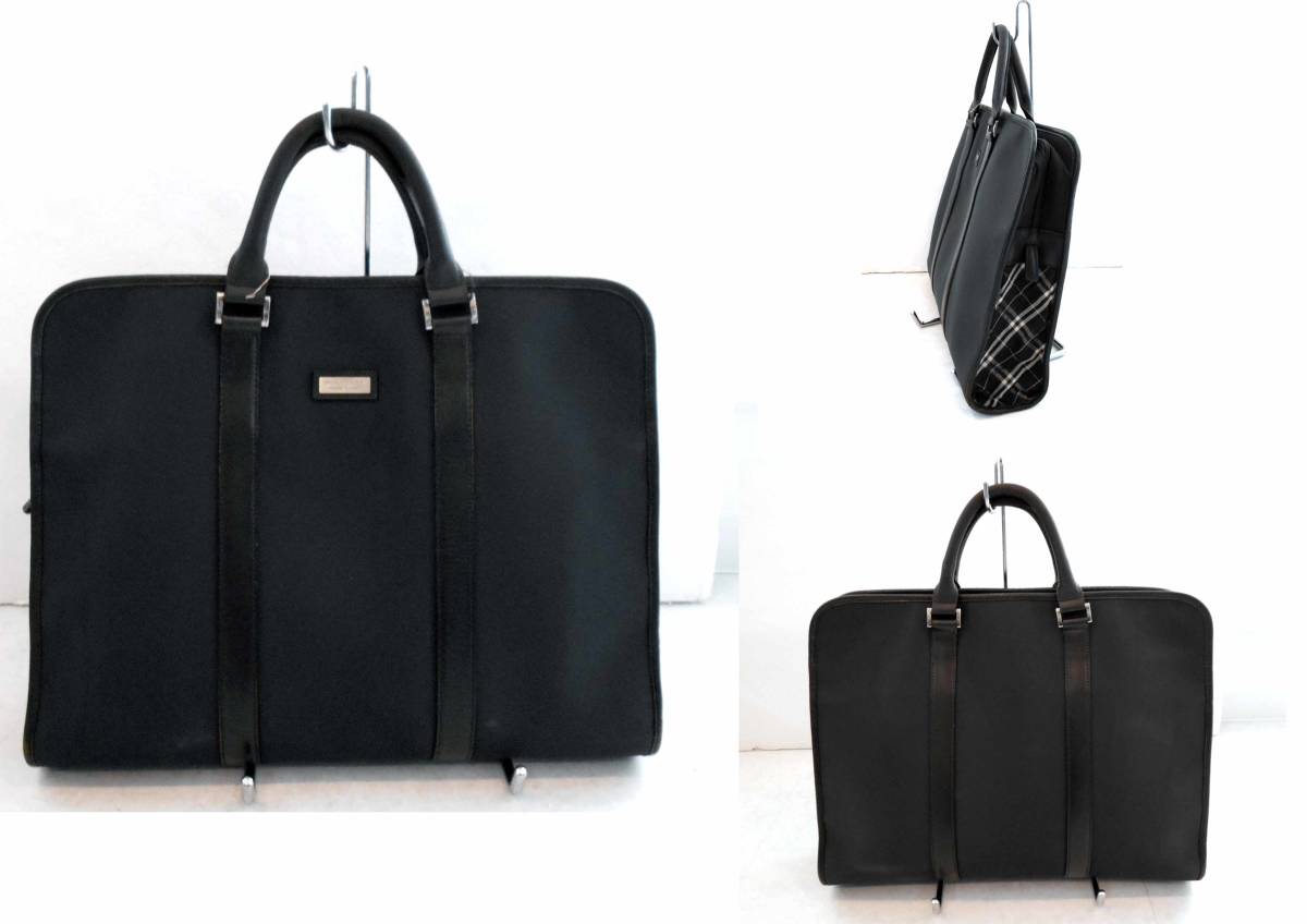 バーバリーブラックレーベル ノバチェック柄 ブリーフケース ビジネス