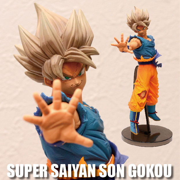 ドラゴンボール 孫悟空 フィギュア改造 孫悟空 超 サイヤ人 フィギュア 改造 一品物 リペイント