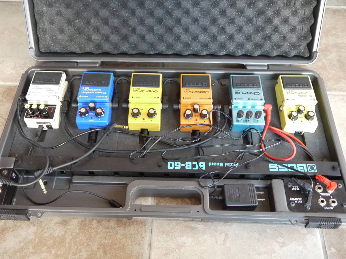 BOSS エフェクター BCB-60/SD-1/CE-3/DS-1/OD-1/CS-2/NS-2 6個セット+