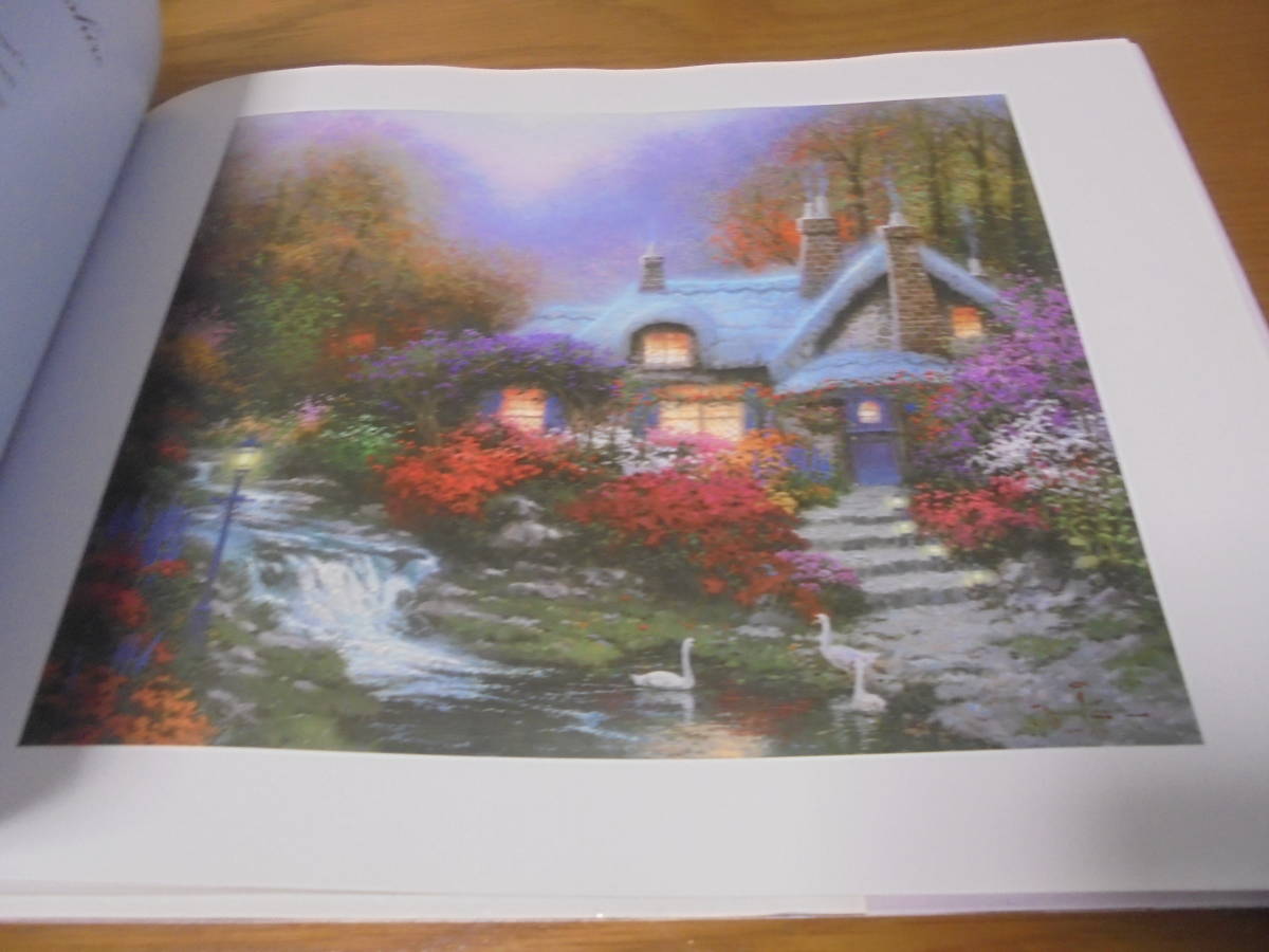 洋書トーマス・キンケード画集　大型本215ぺージ　「Paintings of Radiant Light 」Thomas Kinkade　