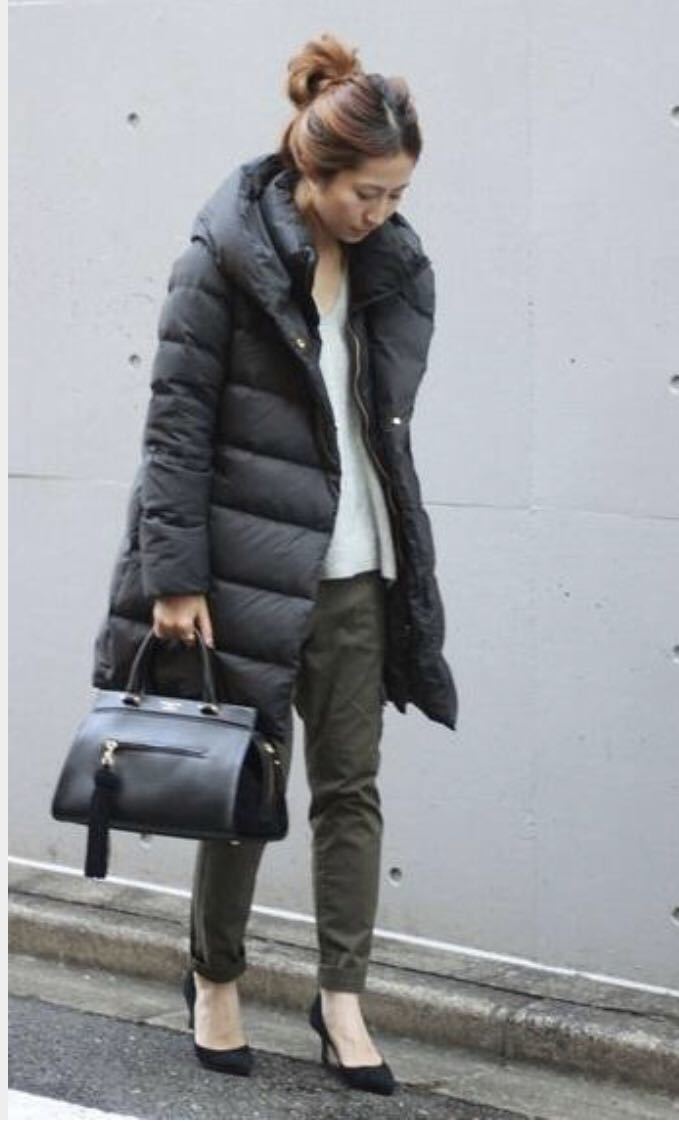 FRAMeWORK＊フレームワーク２WAYフードダウンコート＊黒38 ベイクルーズ beamsママコートタトラス風モンクレール風