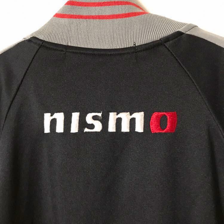 レアアイテム！日産 NISMO トラックジャケット ジャージ / Lサイズ フルジップ 黒 ブラック NISSAN ニスモ 刺繍ロゴ レーシング