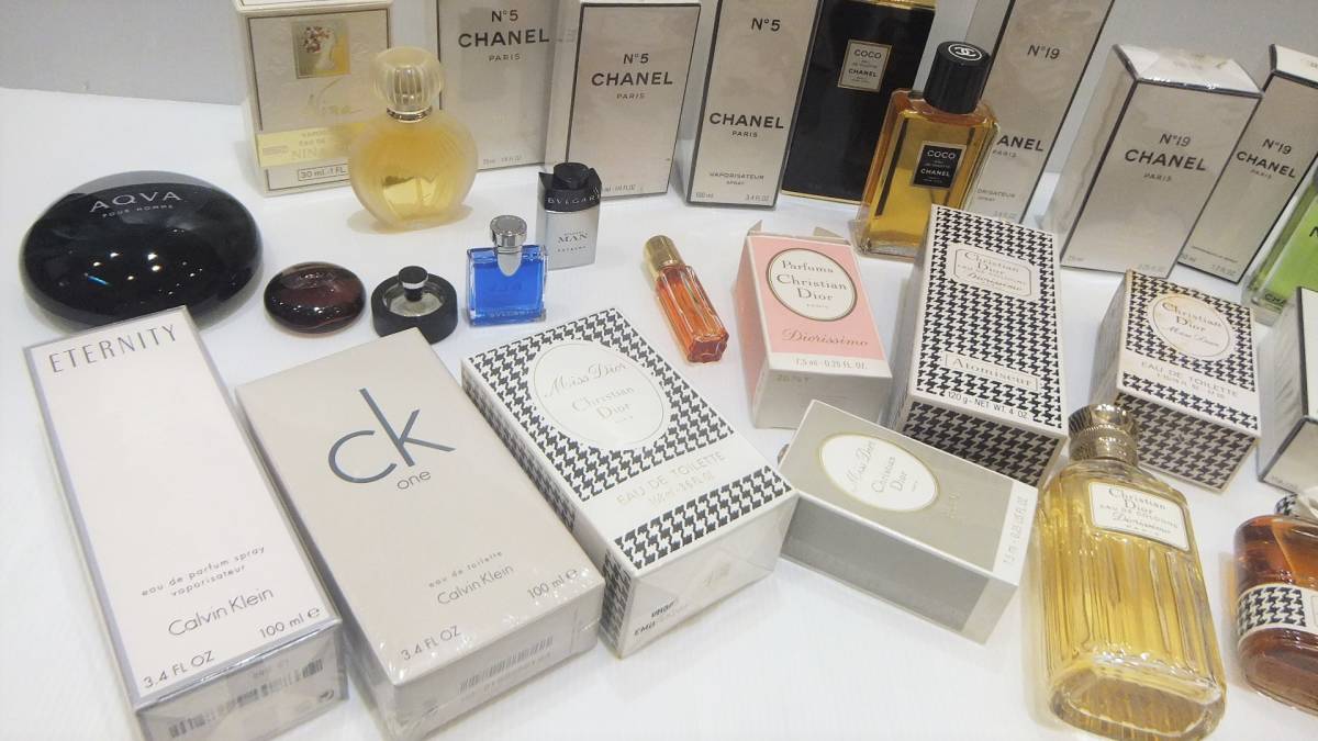 売 4144A ◇大量！◇ CHANEL Dior CK ブルガリ ほか 香水 未開封多 