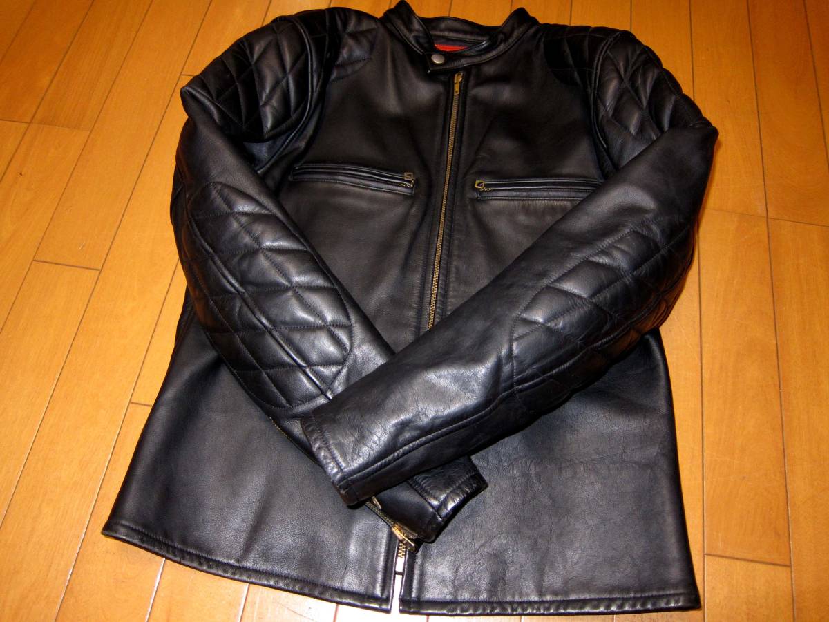☆美品☆IndianMotorCycle×シュガーケーン パッド付きレザーライダース 