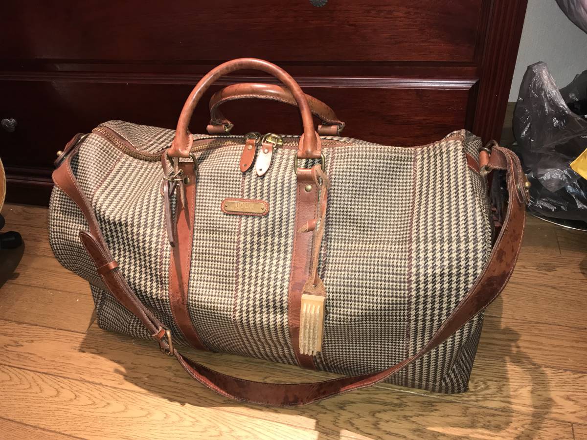 POLO ボストンバッグ ラルフローレン 2WAY RALPH LAUREN チェック ポロ 