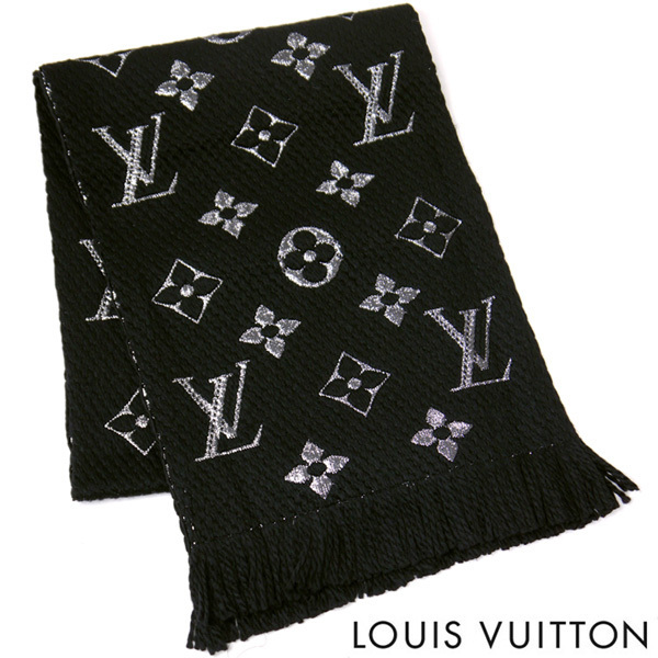 ルイヴィトン LOUIS VUITTON マフラー エシャルプ ロゴマニア