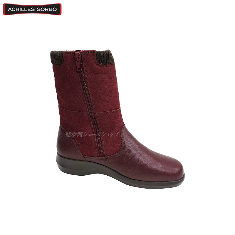 正価22680円 SWL2650 BUR/BUR 23.0cm/アキレス/ソルボ/レディース/シューズ/防滑/ブーツ/靴/ヒール高/約4.0cm/ecco/Achilles/SORBO/婦人/3E