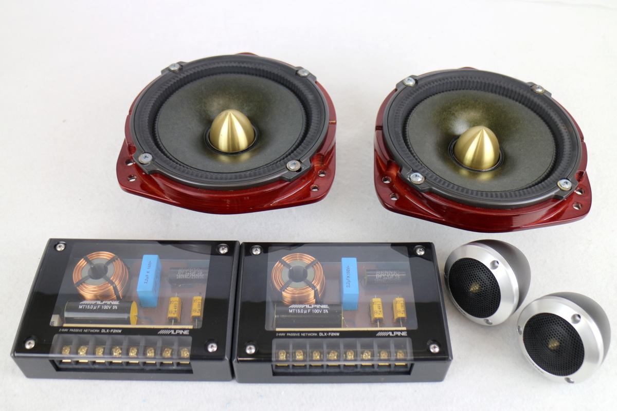 ☆ジャンク品☆アルパインスピーカーセット DLX-F17W/DLX-F30T/DLX