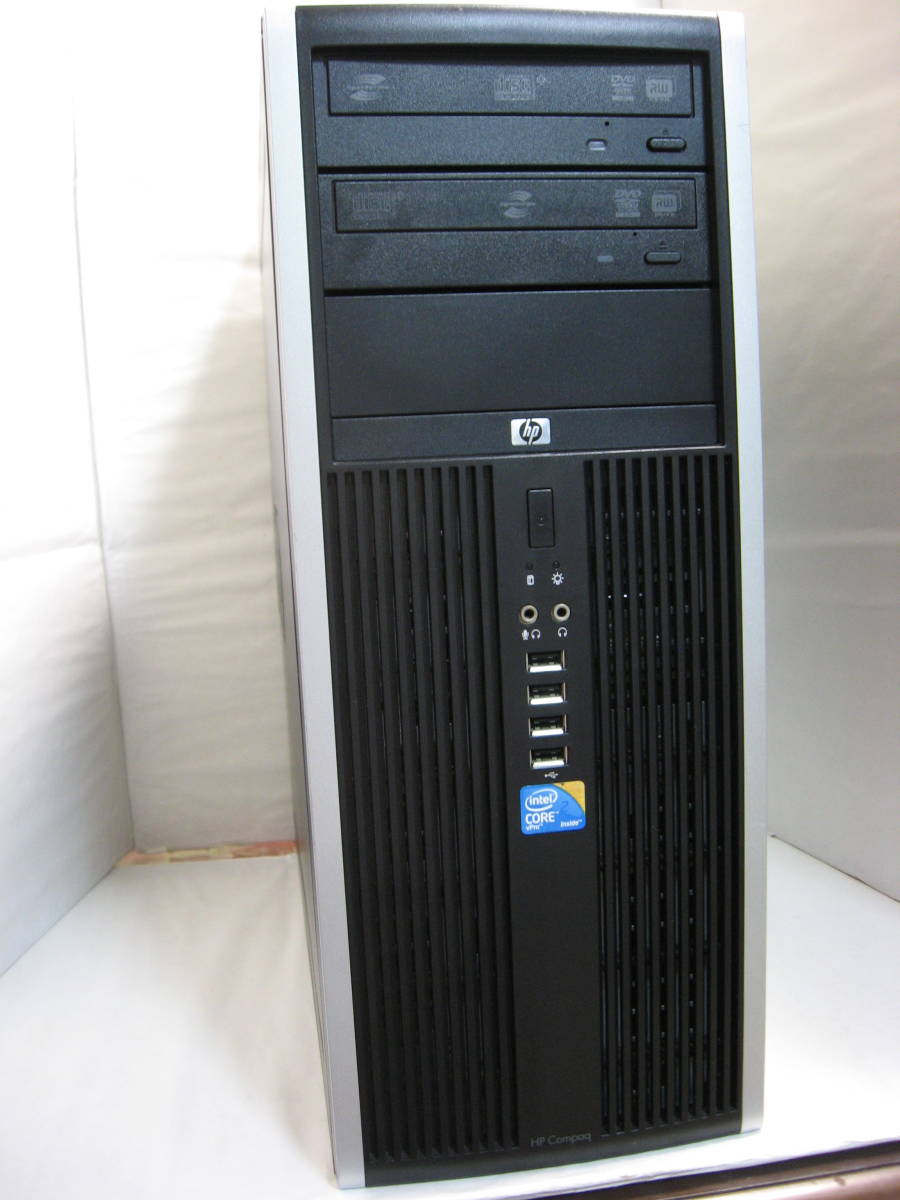 送料無料 中古 HP8000 Elite CMT E8500 メモリ4GB 1000GB DVD2基 Win10 64Bit