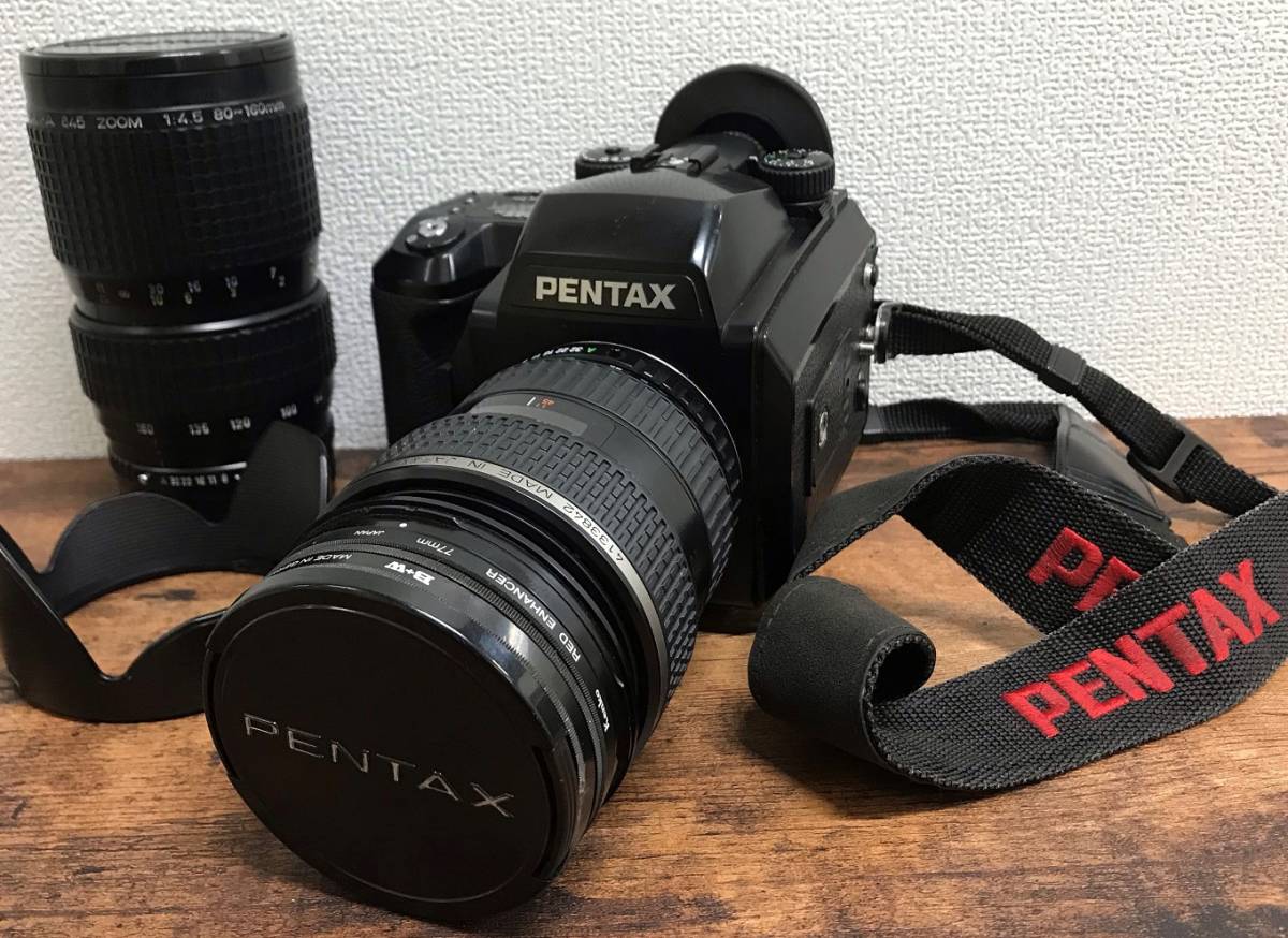【極美品・完動品】PENTAX 645N レンズ2本、取説・その他 付属多数 極美品・完動品】PENTAX 645N レンズ2本、取説・その他 付属多数 楽天