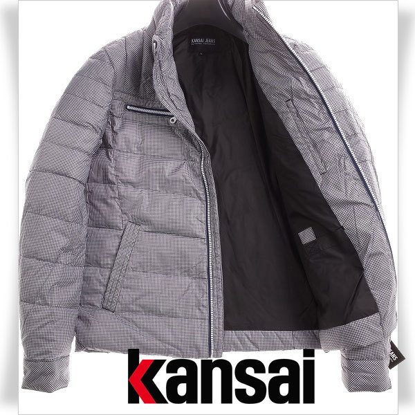 得価，100%新品 KANSAI JEANS カンサイ ジーンズ by Kansai Yamamoto ダウンジャケットコート L ギンガムチェック 防寒性抜群 正規店本物 8182(Lサイズ)｜売買されたオークション情報、yahooの商品情報をアーカイブ公開 Lサイズ