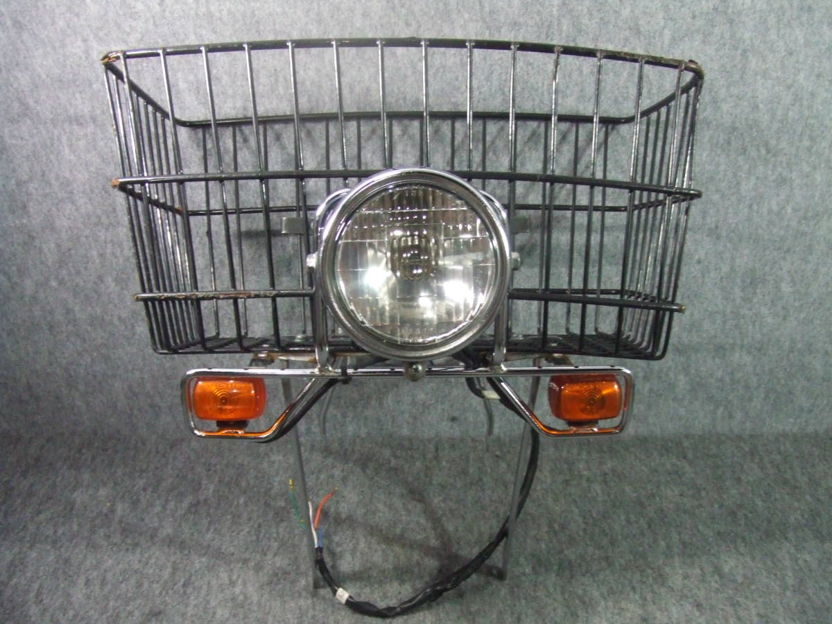 中古品 ホンダ プレスカブ 純正 フロント キャリア ライト かご