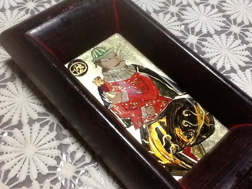 渡辺俊明 ガラス絵 南蛮船 渡辺俊明 ガラス絵 南蛮人 南蛮船図』4